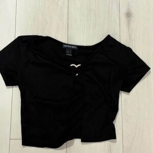 Streetwear Society Black Crop Top